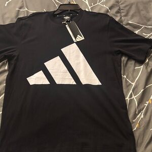 Adidas Men's Black and White Short Sleeve Tee NWT